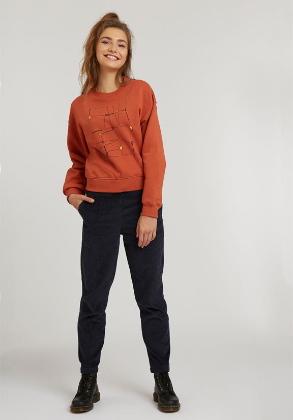 Sweater Incomplete Frames Orange 6