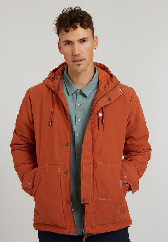 Jacket Waxed Orange 1