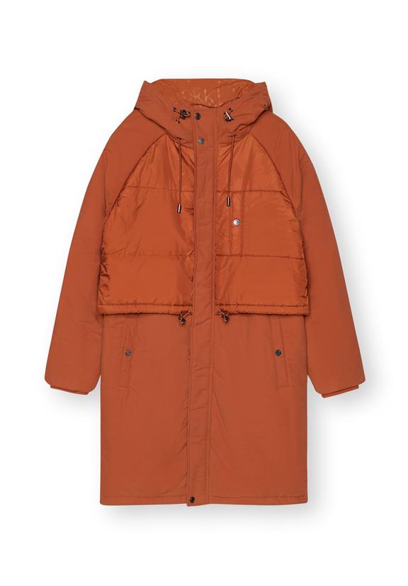 Vest Coat Waxed Orange 3