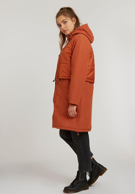 Vest Coat Waxed Orange 4