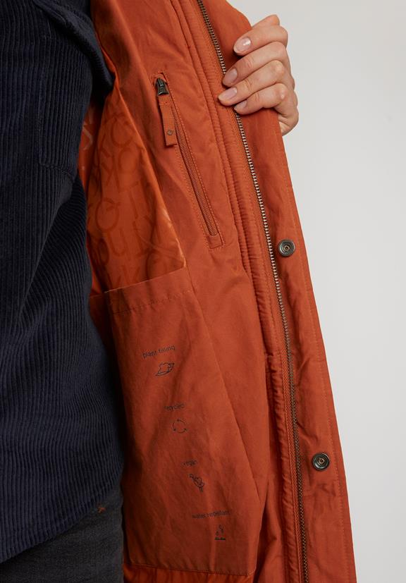 Vest Coat Waxed Orange 6