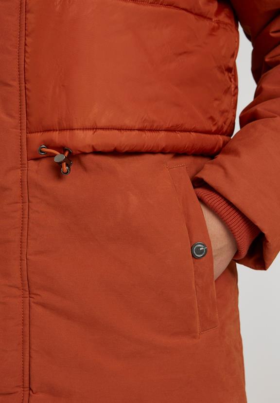 Vest Coat Waxed Orange 9