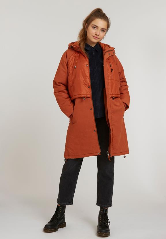 Vest Coat Waxed Orange 10