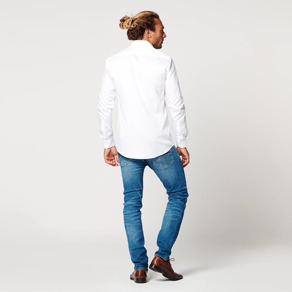 Shirt Slim Fit Sleeve Length 7 Circular White 4