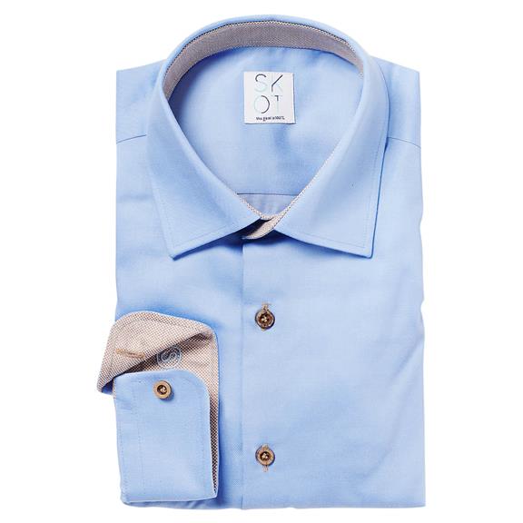 Shirt Slim Fit Circular Blue Contrast 2