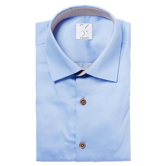 Shirt Slim Fit Circular Blue Contrast 6