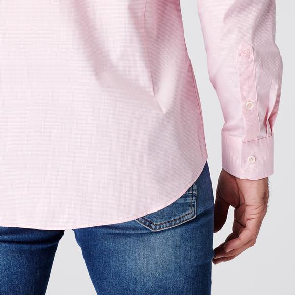 Shirt Slim Fit Checkered Pink 9