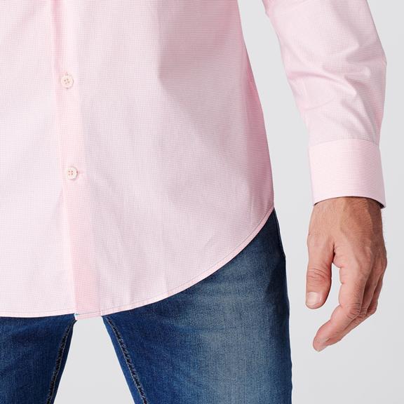Shirt Slim Fit Checkered Pink 10