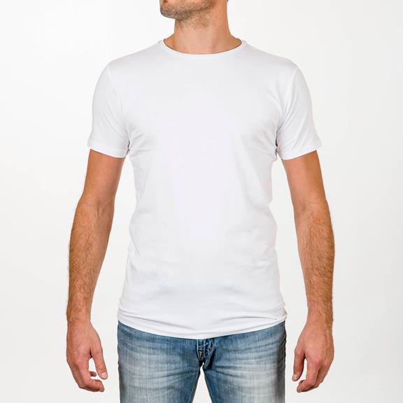 T-Shirt Ronde Hals 2-Pack Wit 3