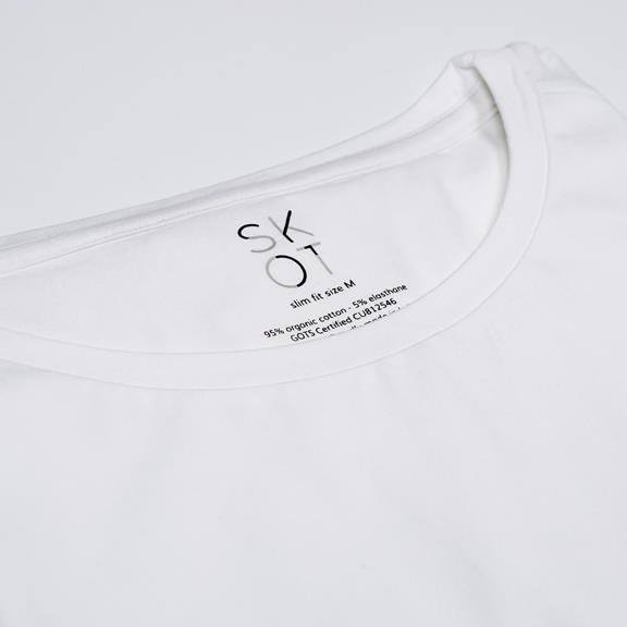 T-Shirt Ronde Hals 2-Pack Wit 6