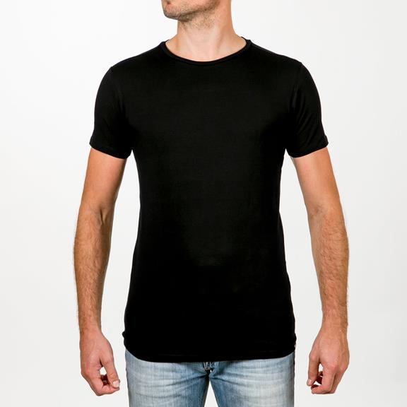 T-Shirt Round Neck 2-Pack Black 2
