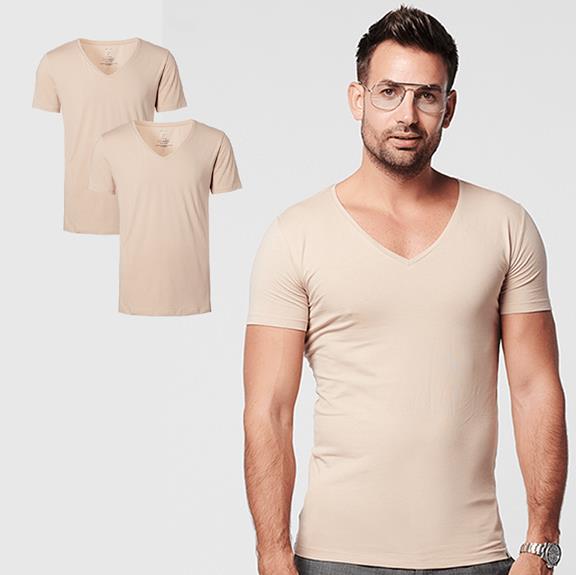 Invisible T-Shirt Deep V-Neck 2-Pack 1