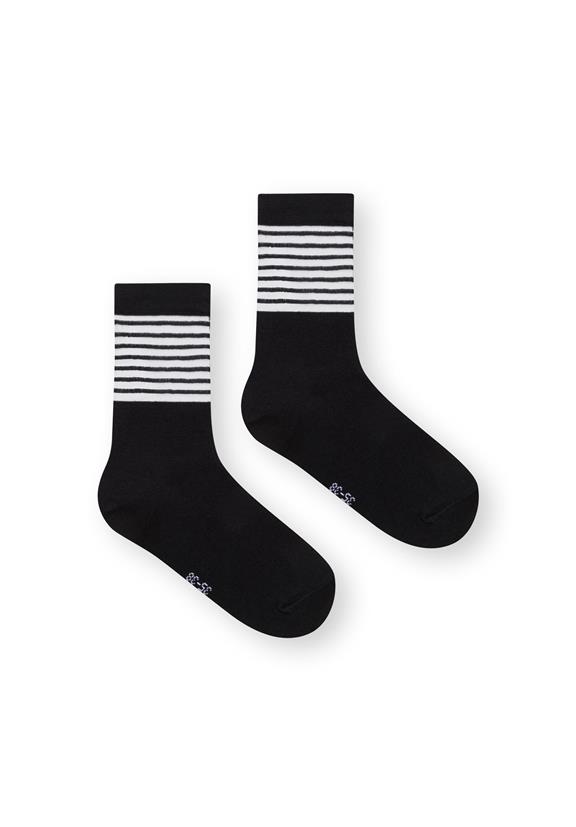 3 Pack Mid Socks Black Romance/Dots/Stripes 3