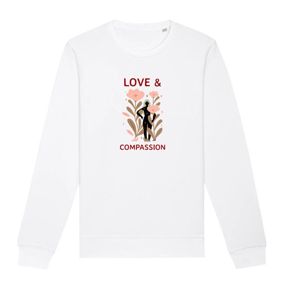 Sweatshirt Love & Compassion Weiß 2