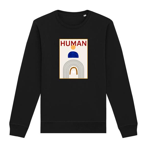 Sweatshirt Human Schwarz 1