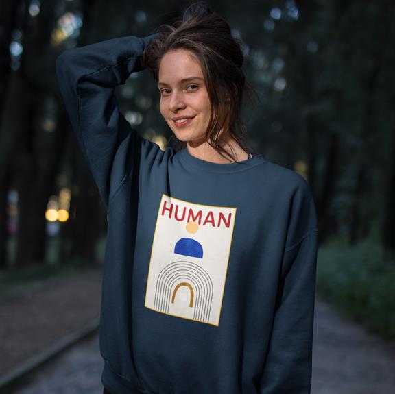 Sweatshirt Human Navy 1