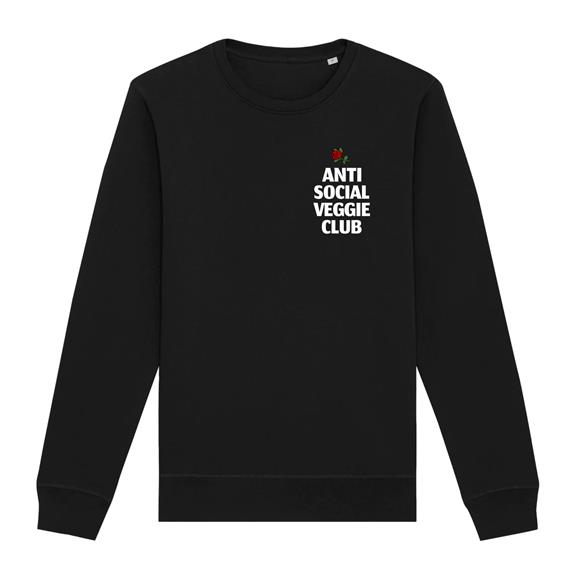 Sweatshirt Anti Social Veggie Club Schwarz 1