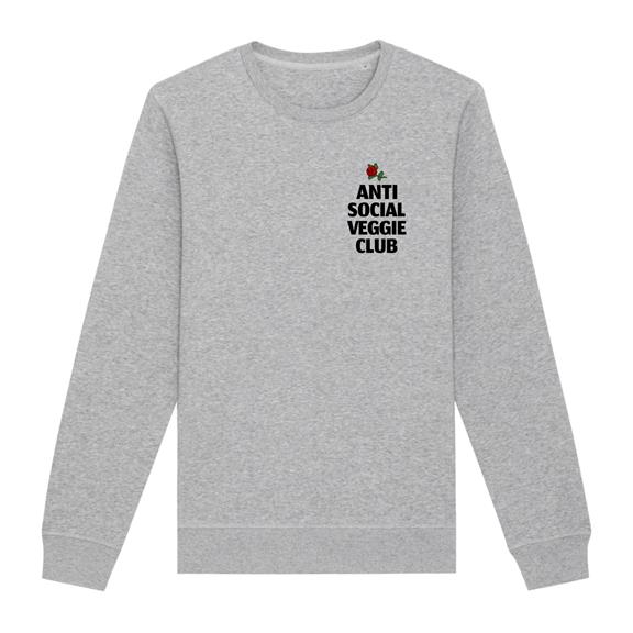 Sweatshirt Anti Social Veggie Club Grey 1