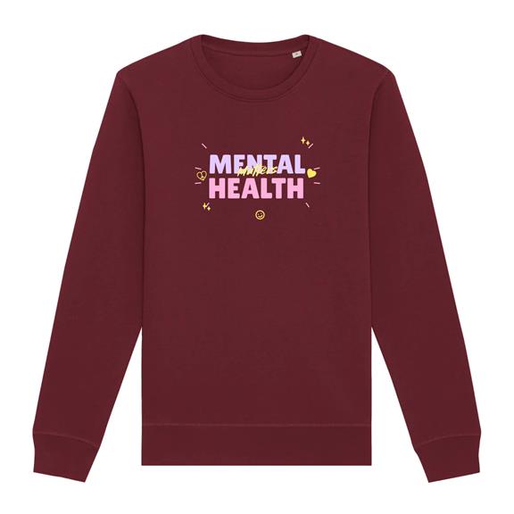 Sweatshirt Mental Health Matters Burgundy 1