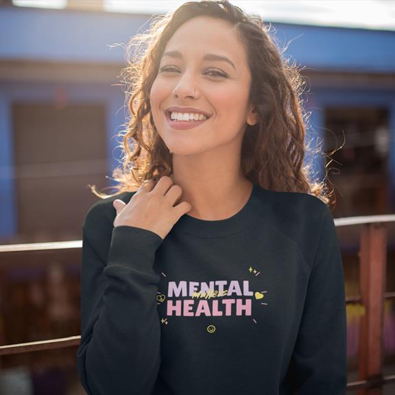 Sweatshirt Mental Health Matters Navy 1