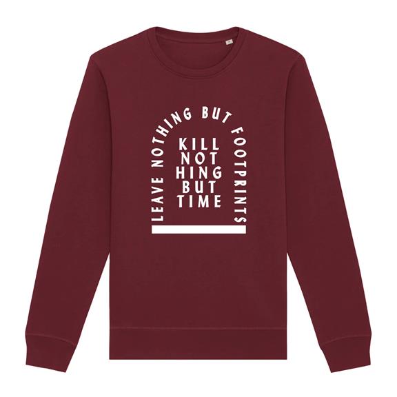Sweatshirt Kill Nothing But Time Bordeaux 1