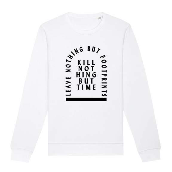 Sweatshirt Kill Nothing But Time Weiß 1