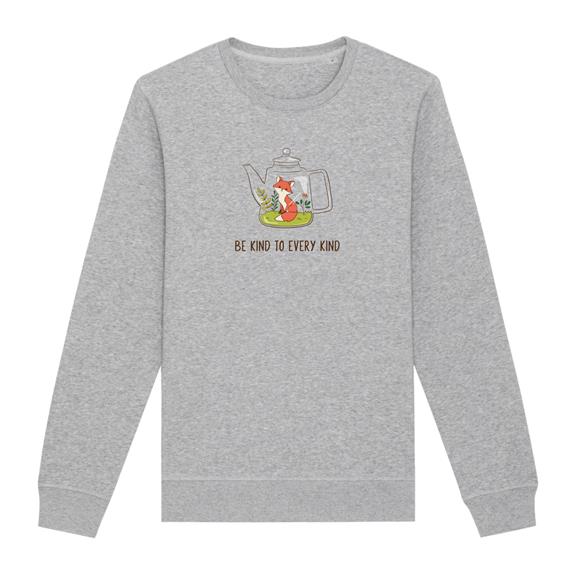 Sweatshirt Be Kind To Every Kind Grau 1