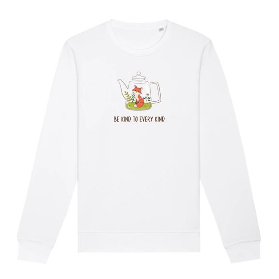 Sweatshirt Be Kind To Every Kind Weiß 1
