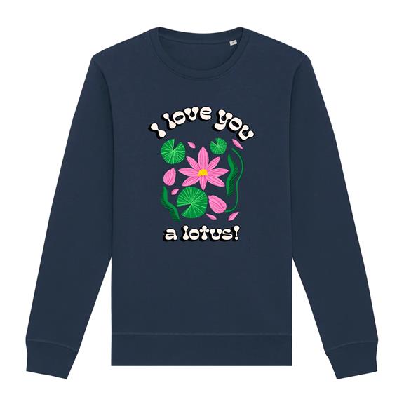 Sweatshirt I Love You A Lotus Navy 2