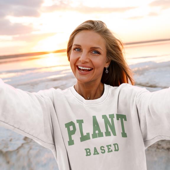 Sweatshirt Plant Based White 1