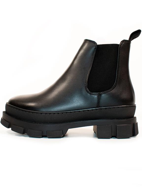 Luxe Track Sole Chelsea Boots Black via Shop Like You Give a Damn