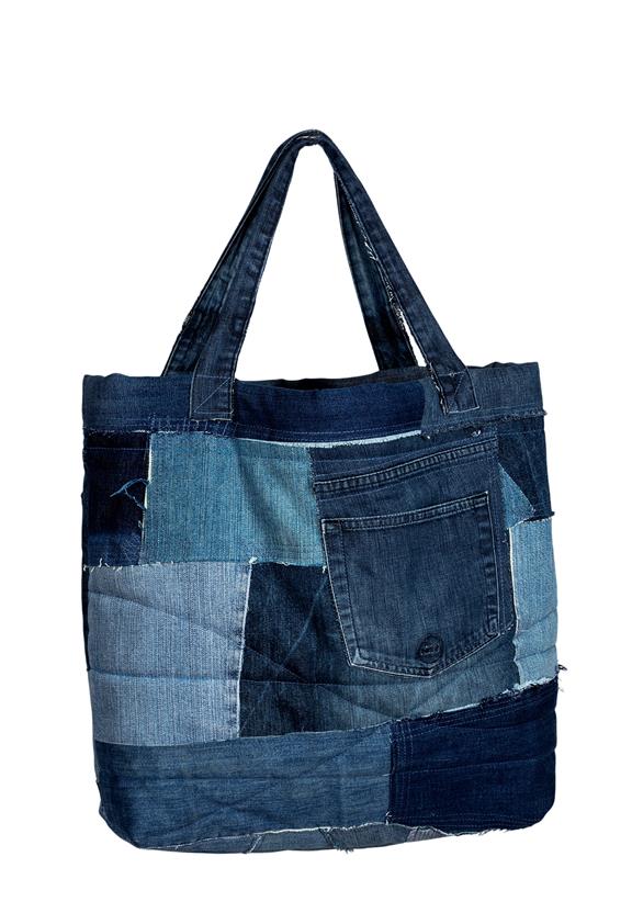 Nova Upcycled Denim Shopper Bag 2