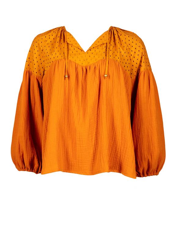 Delilah Bluse Gebranntes Orange 1