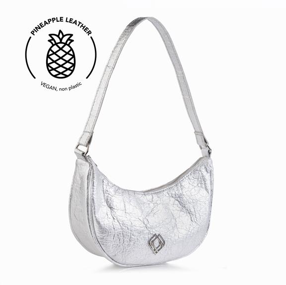 Moonbag Pineapple Leather Silver 1