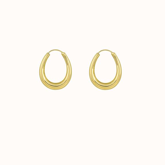 Oval Hoops Gold 1
