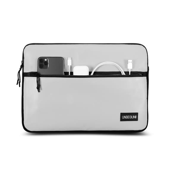 Laptop Sleeve With Front Pocket Light Gray 2