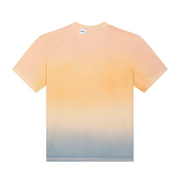 no Plastic Print T-Shirt Ombre Dip And Dye Camel 2