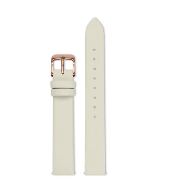Watch Strap 16mm Linen With Brushed Rose Gold 1