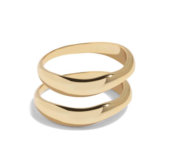 Rings The Double Trouble Set Solid 14k Gold 1