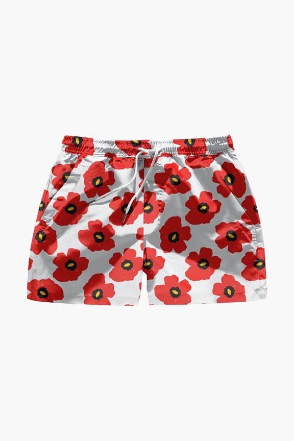 Swim Shorts Dylan By Arlo Poppies Red 1