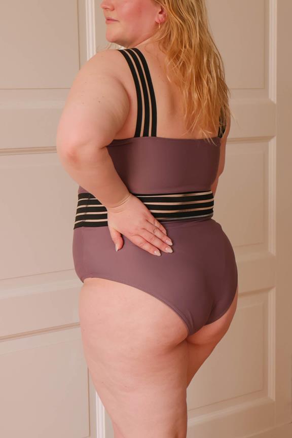 Swimsuit Arden Crossover One-Piece By Aava Mauve Purple 18