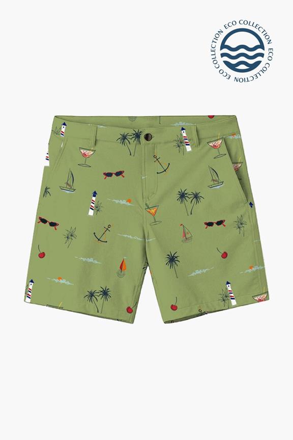 Shorts Gavin By Arlo Beach On Olive Grün 1