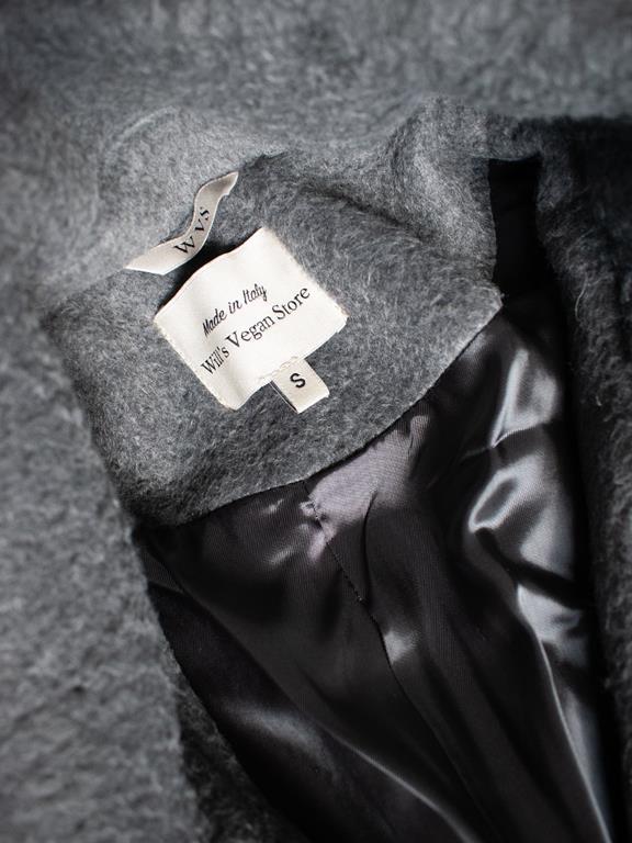 Coat Oversize Vegan Wool Grey 2