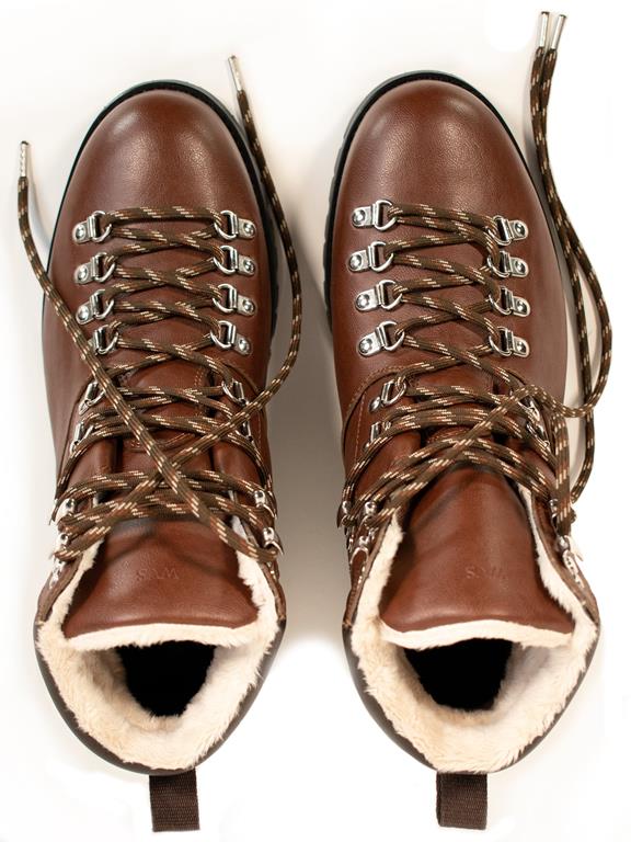 Chaussures Randonnée Homme Wvsport Insulated Waterproof Alpine Trail Chestnut Brown 3
