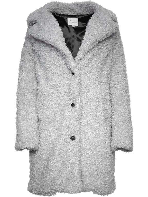 Coat Recycled Boucle Grey 1
