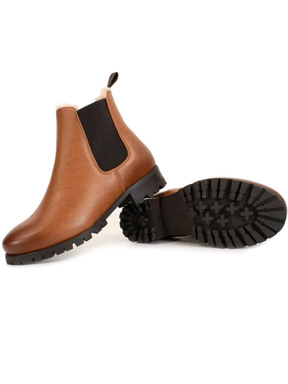 Chelsea Boots Women Luxe Insulated Brown 4