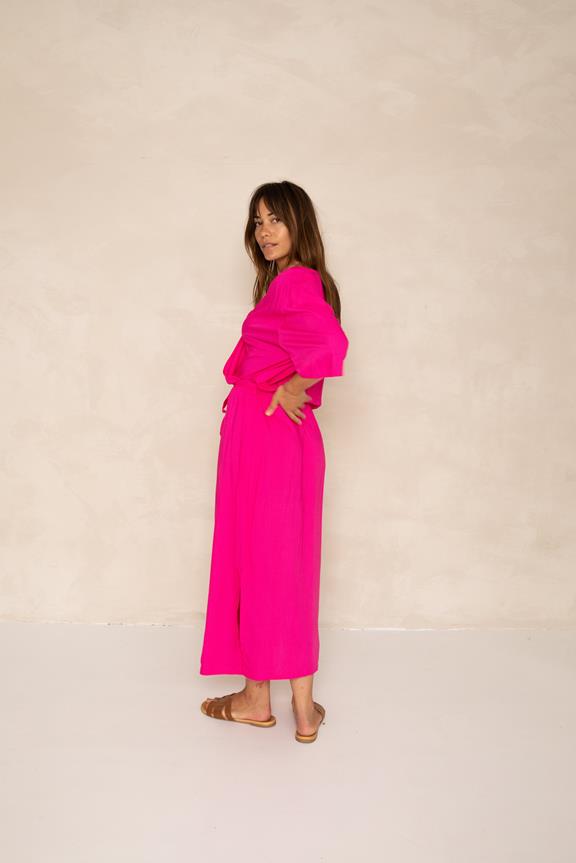 Dress Vibha Fuchsia Pink 2