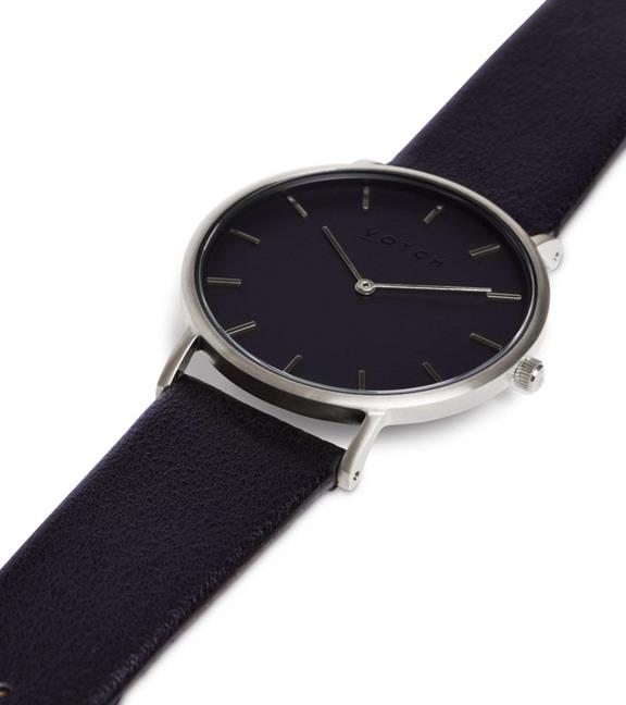 Horloge Classic Zilver & Zwart Met Zwart 3