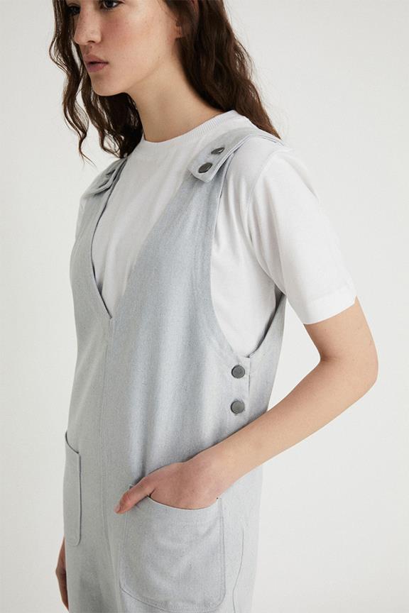 Jumpsuit Long With Pockets Light Grey 2