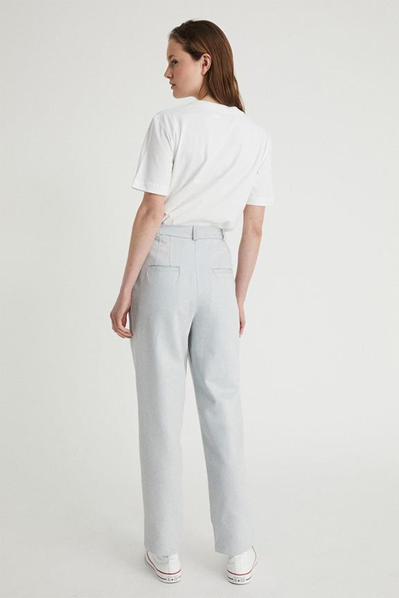 Trousers Pleated Light Grey 2